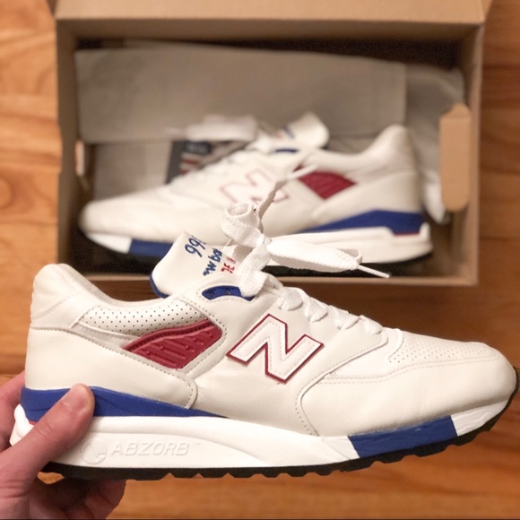 New Balance 998 Air Exploration White Leather 9 - Picture 2 of 7